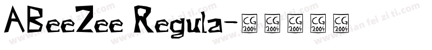 ABeeZee Regula字体转换